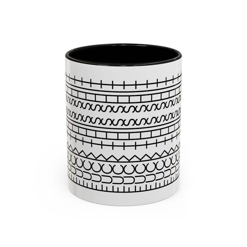 Ceramic coffee cup with hidden message