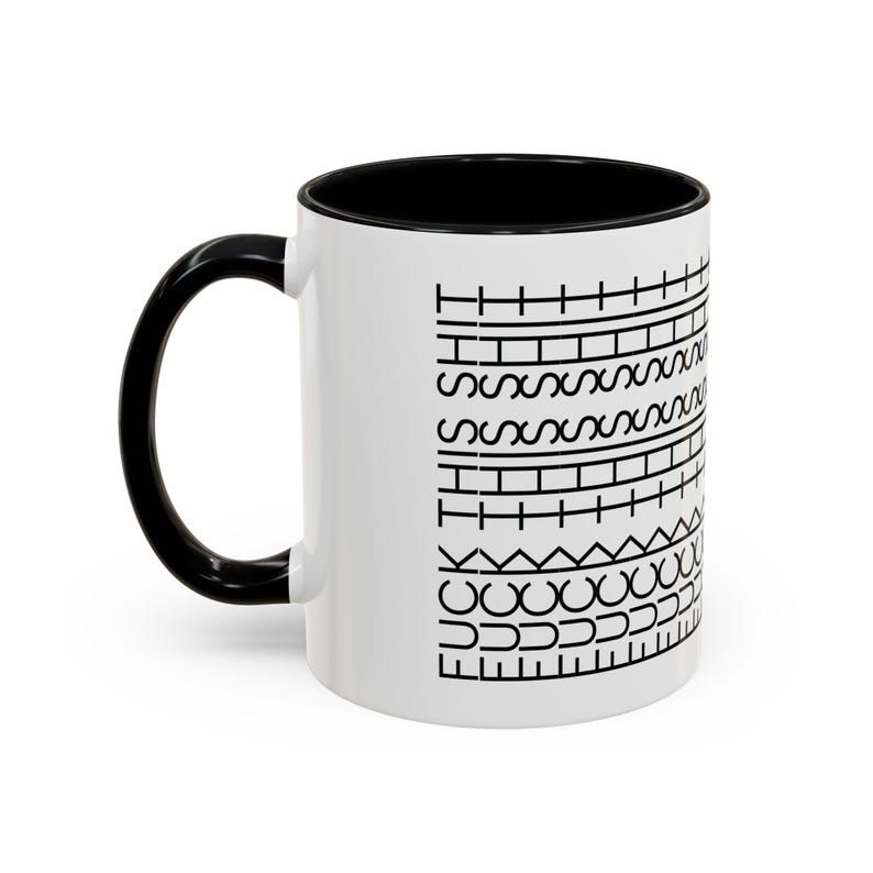 Ceramic coffee cup with hidden message