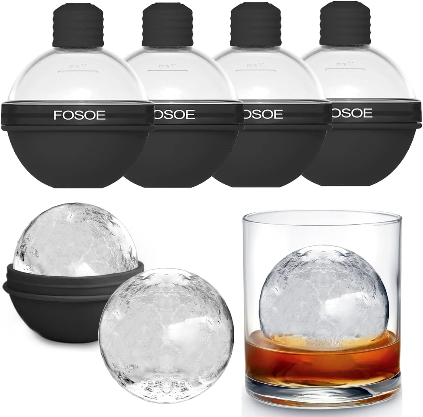 Silicone Ice Ball Molds for Whiskey