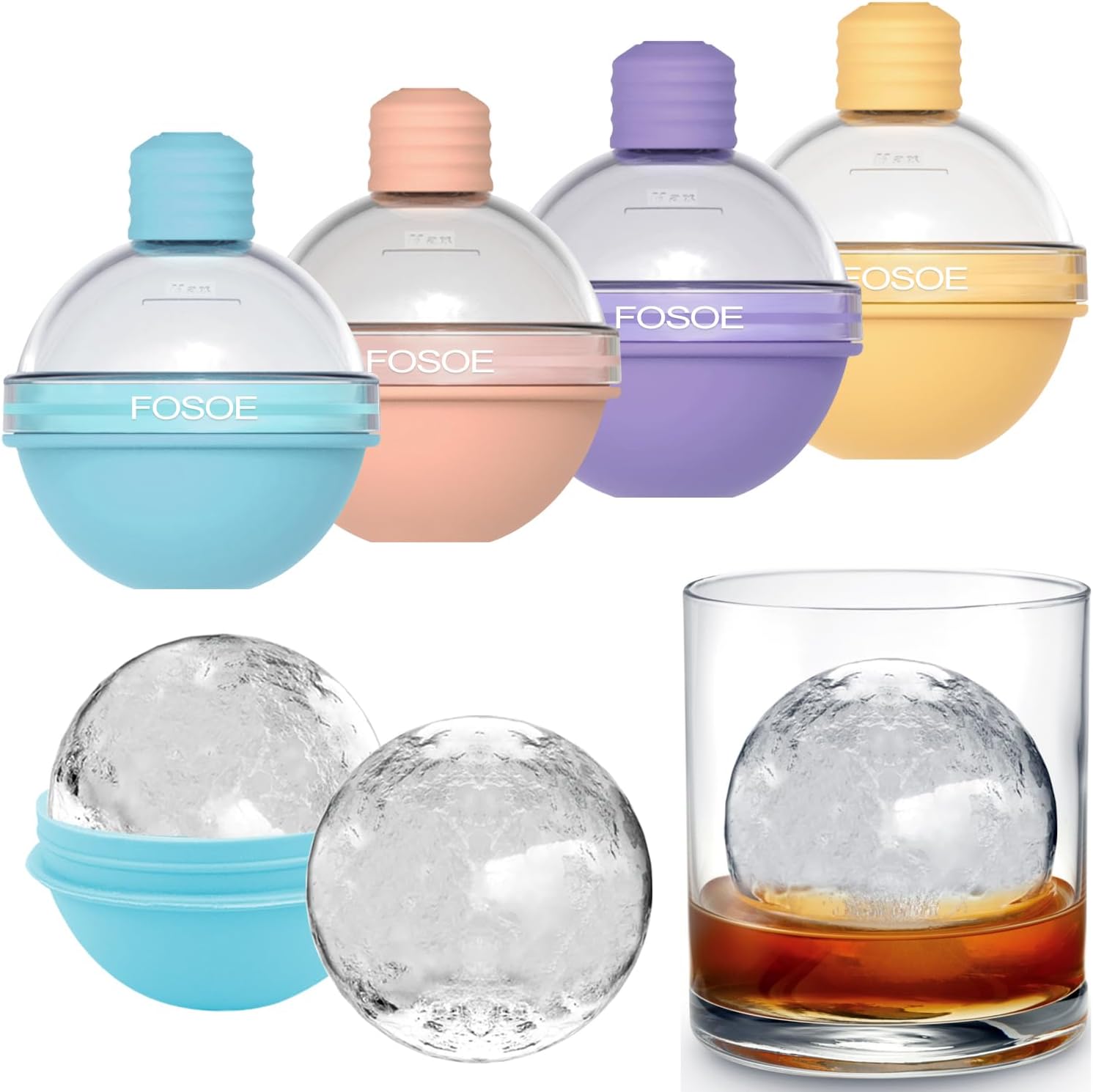 Silicone Ice Ball Molds for Whiskey