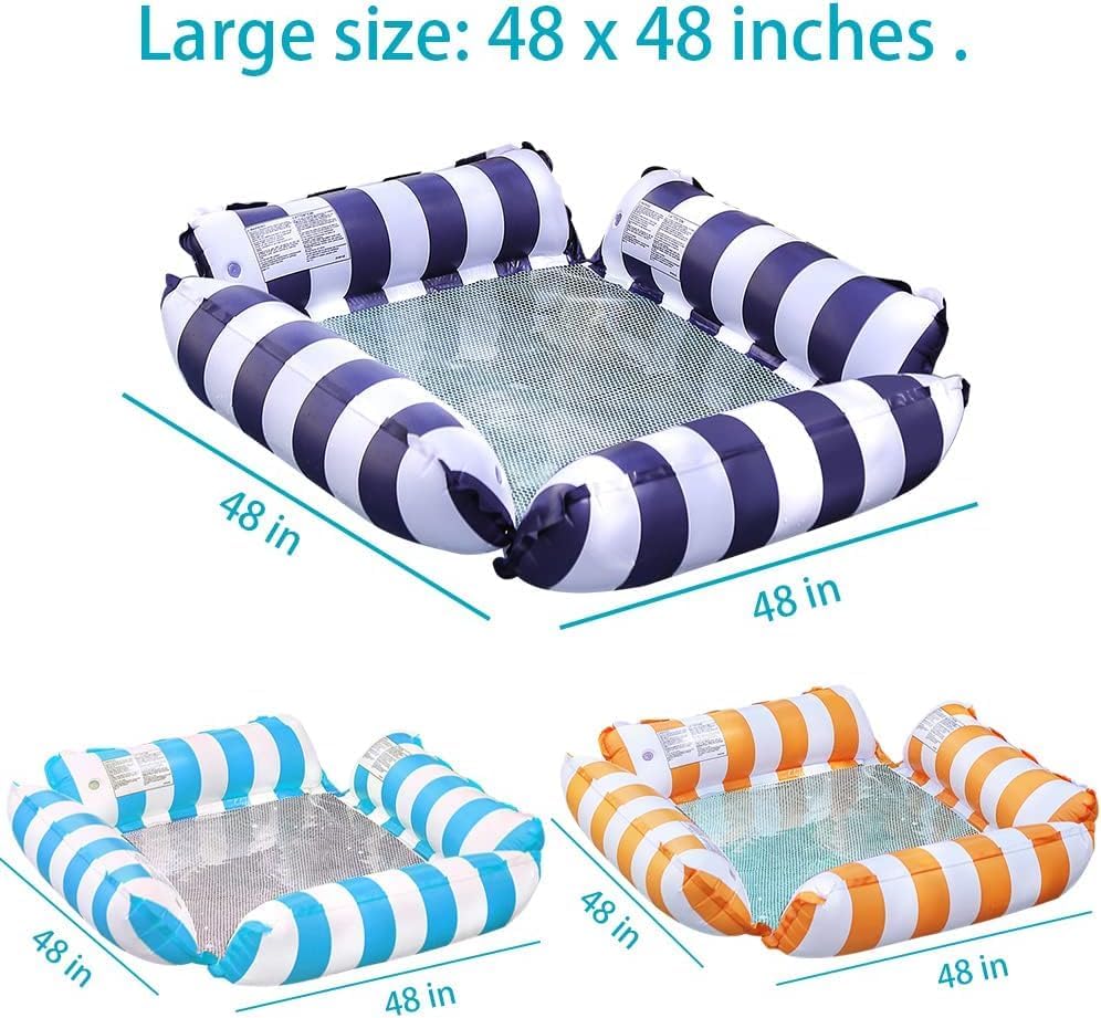 3 Pack Multi-Purpose Drifter Pool Floats for Summer Pool Lake Beach