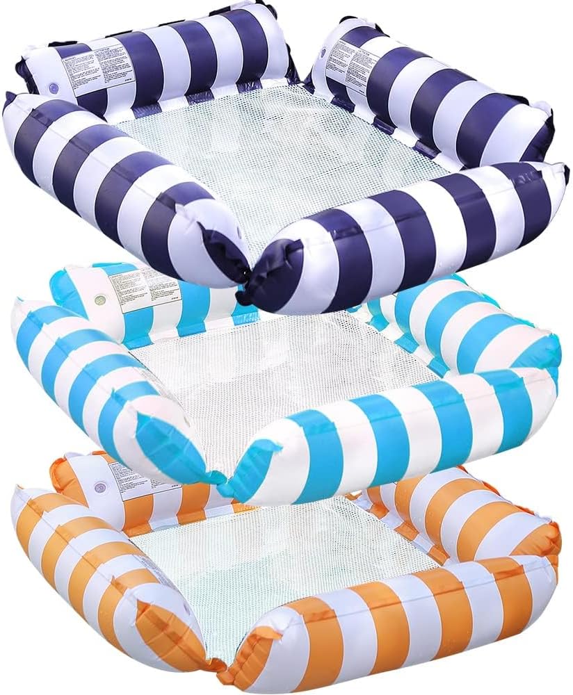 3 Pack Multi-Purpose Drifter Pool Floats for Summer Pool Lake Beach