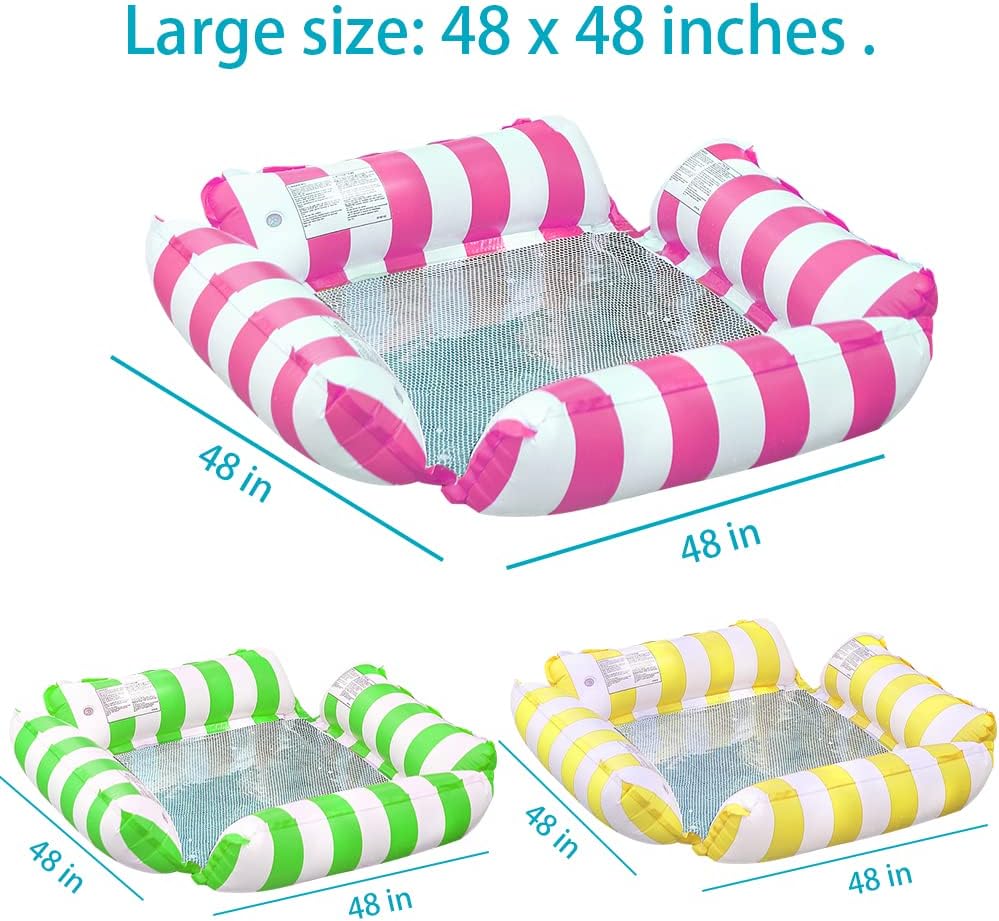 3 Pack Multi-Purpose Drifter Pool Floats for Summer Pool Lake Beach