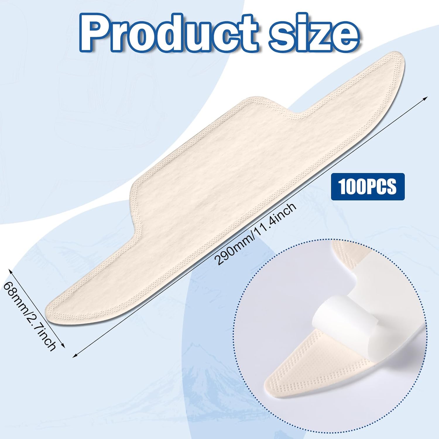 100 Pcs Hat Sweat Liner Shields Absorbing Pad Prevents Stains Protector Bands for Baseball Golf Cap Men Women