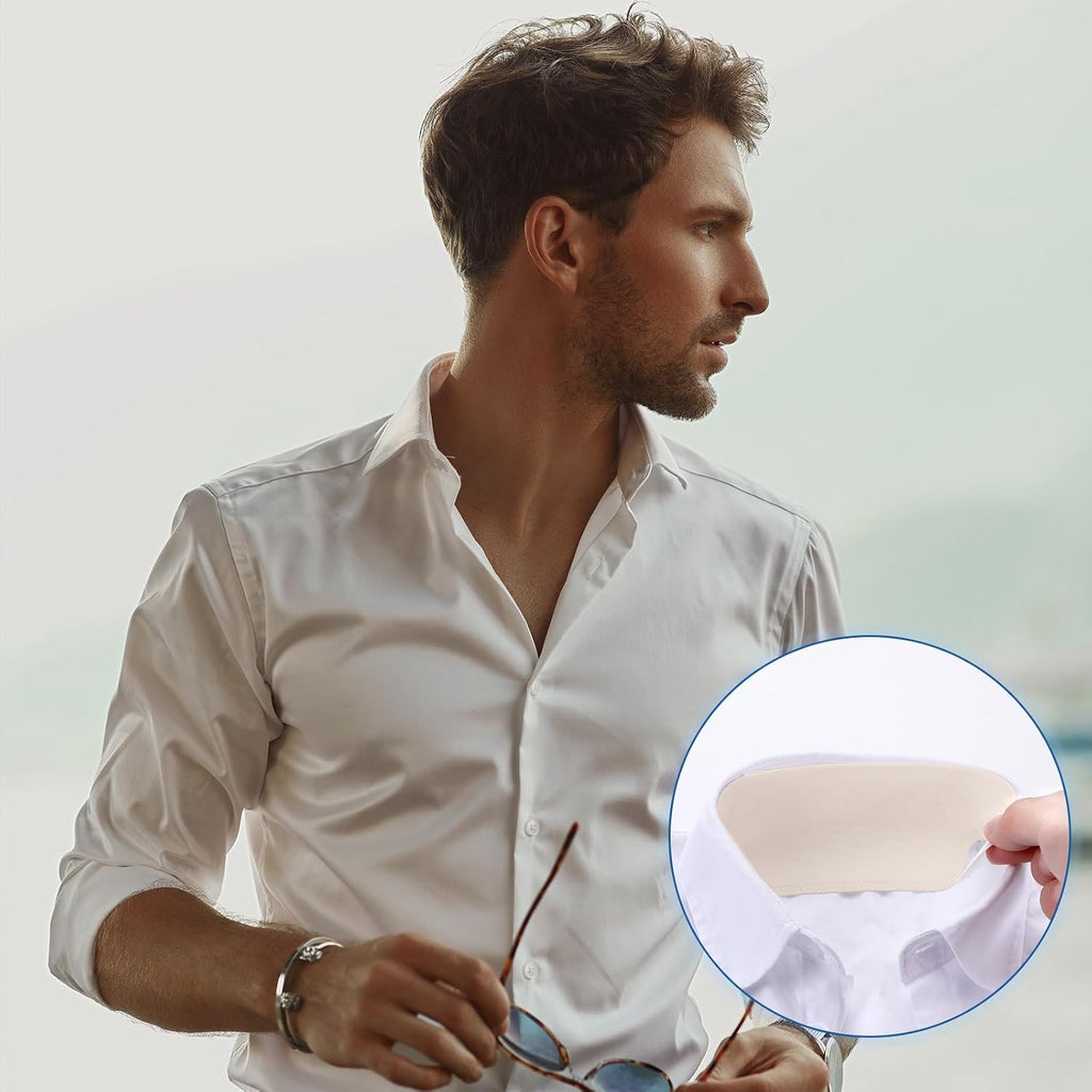 100 Pcs Hat Sweat Liner Shields Absorbing Pad Prevents Stains Protector Bands for Baseball Golf Cap Men Women