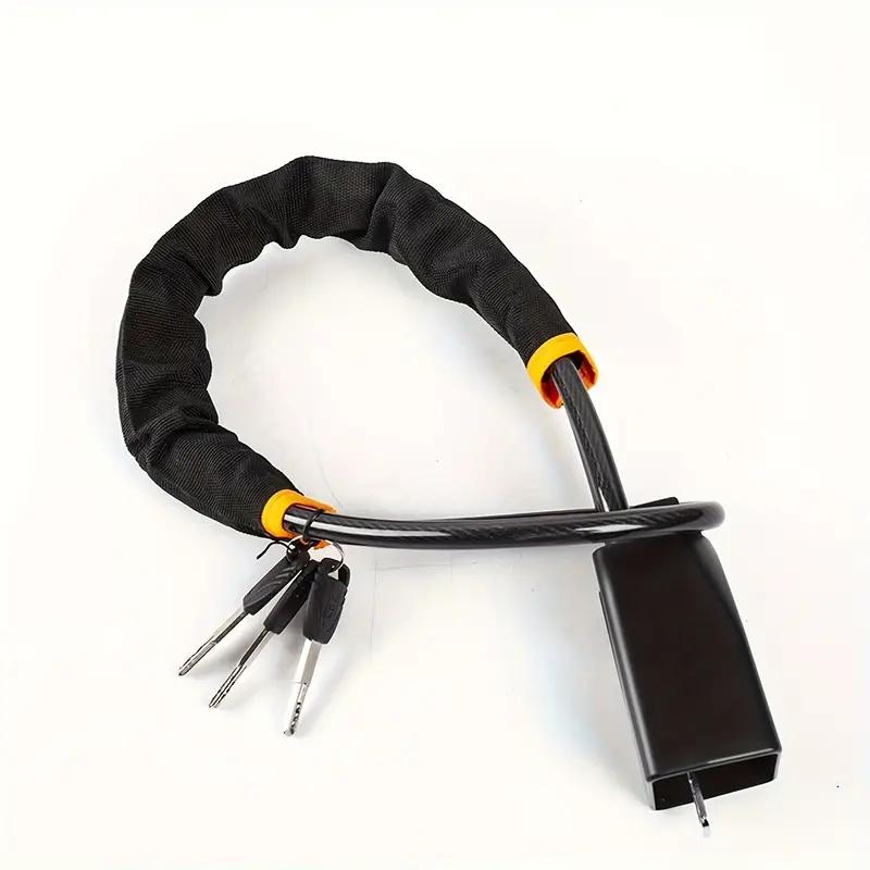 New car steering wheel lock, retractable thick wire anti-theft steering wheel lock for sedans and SUVs, anti-cut protection, no assembly required