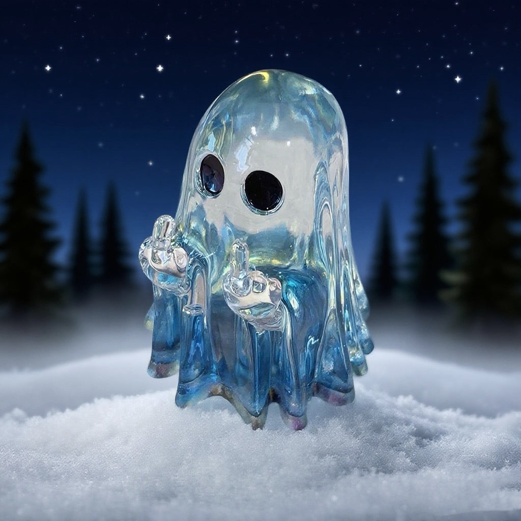 Handmade Middle Finger Ghost Ornament Resin Mold