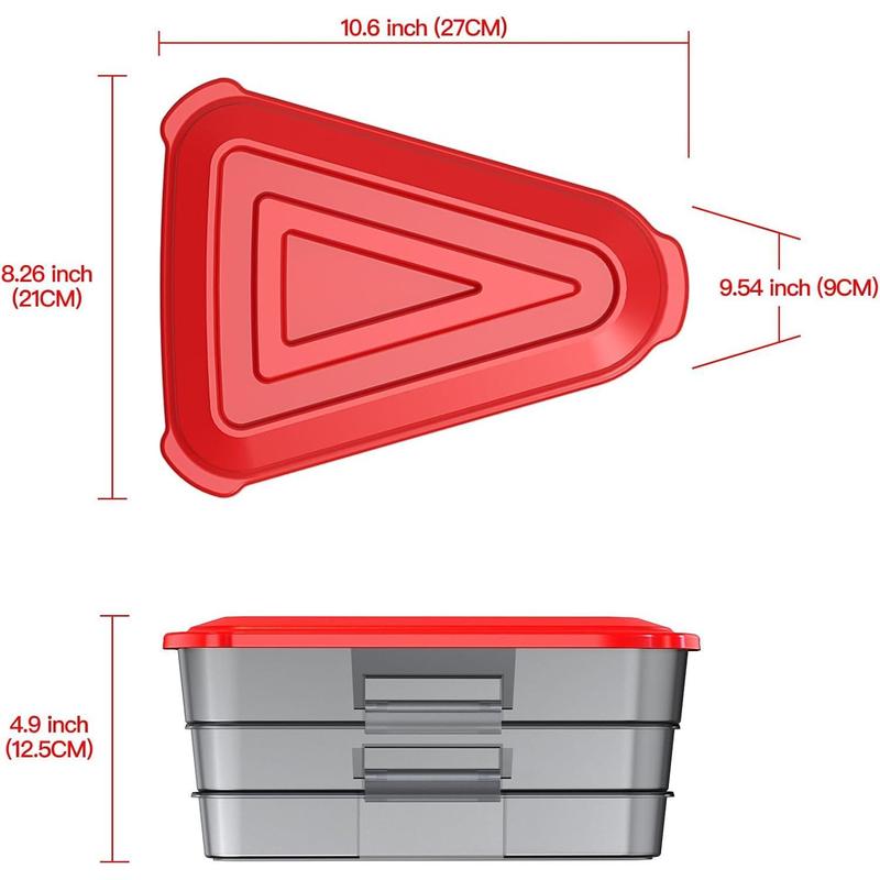 Pizza Storage Container, Expandable Pizza Slice Container