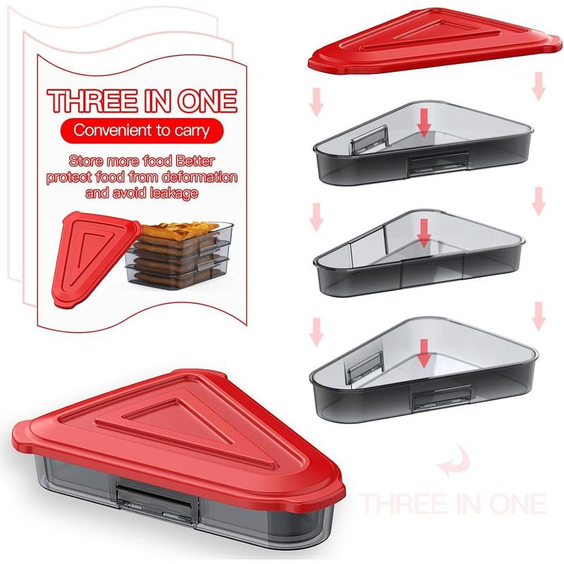 Pizza Storage Container, Expandable Pizza Slice Container