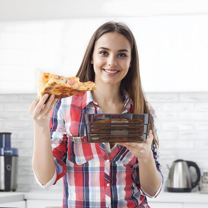 Pizza Storage Container, Expandable Pizza Slice Container
