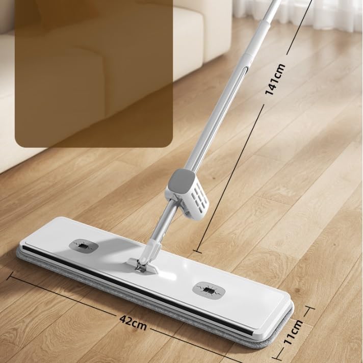 Hands-free lazy mop flat mop