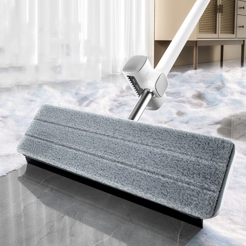 Hands-free lazy mop flat mop