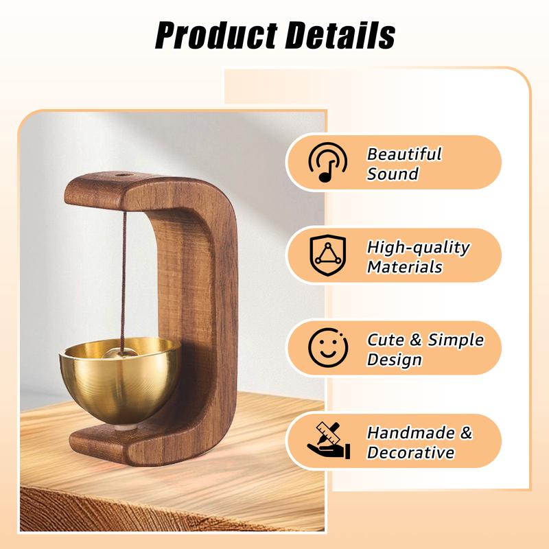 Magnetic wooden doorbell