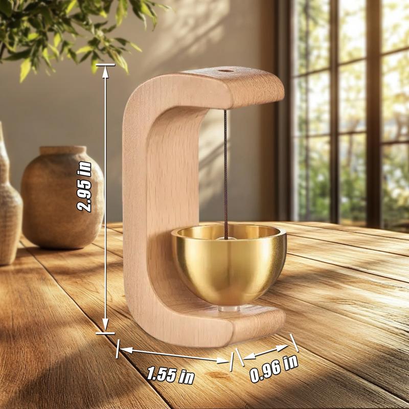 Magnetic wooden doorbell