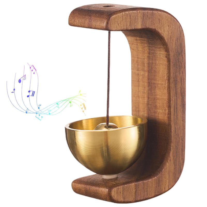 Magnetic wooden doorbell