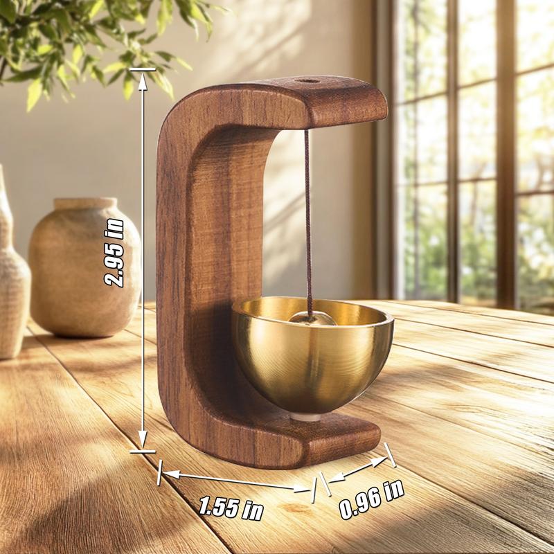 Magnetic wooden doorbell