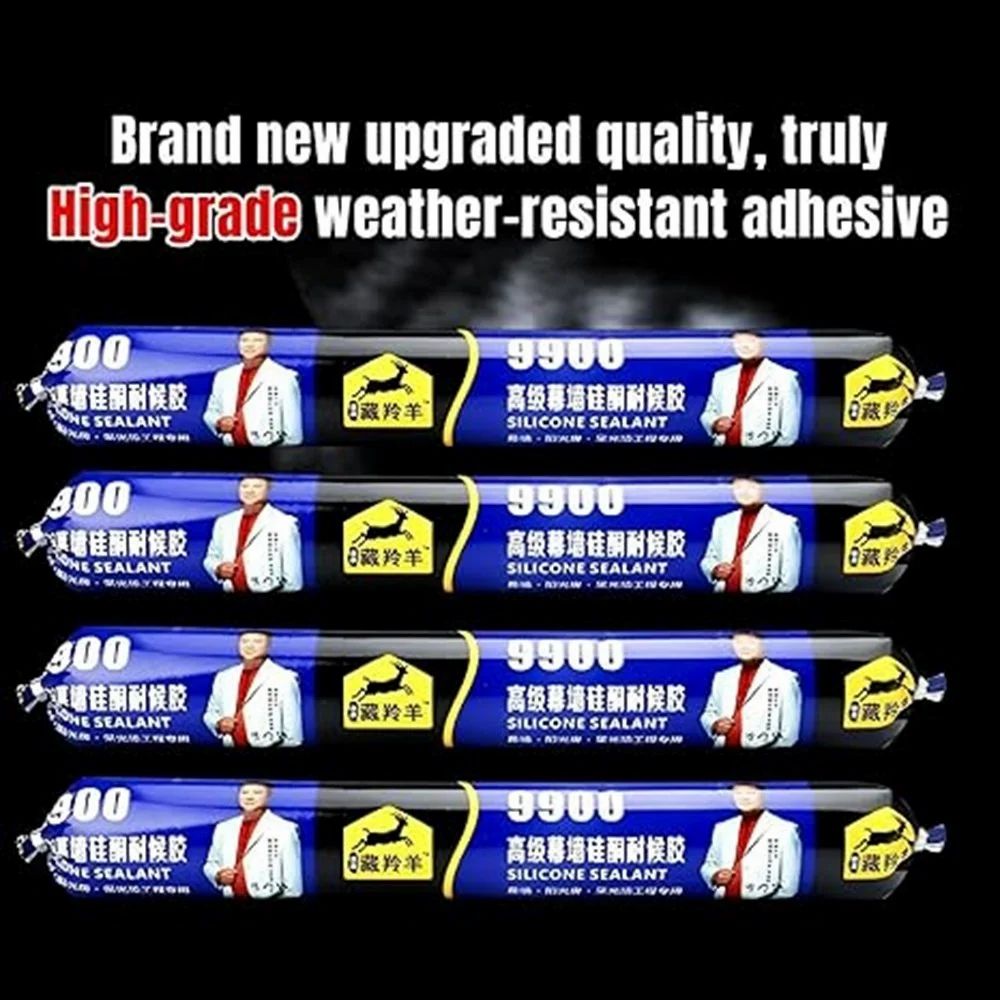 Waterproof silicone sealant (750g) Crack filler (750g)