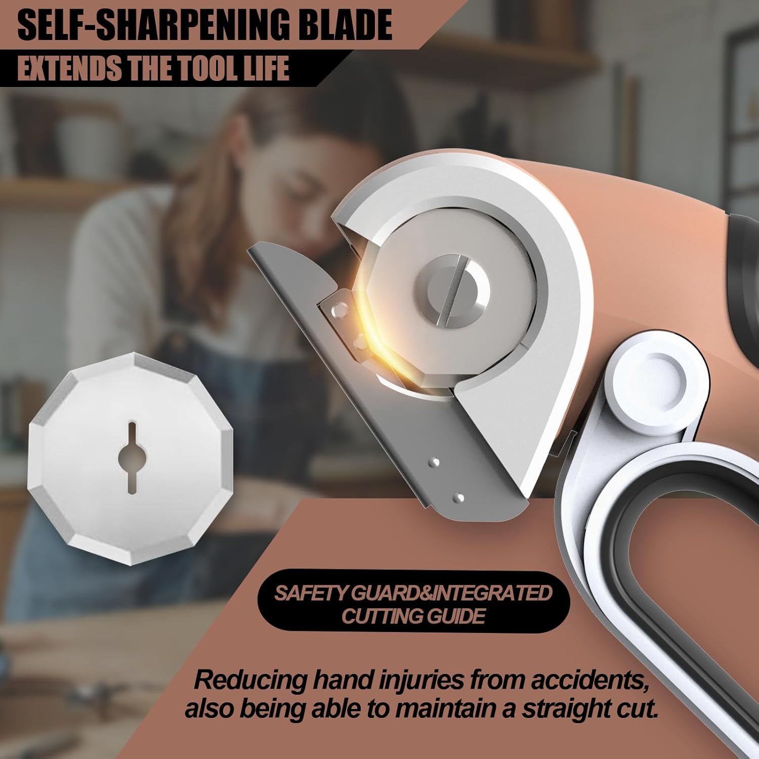 Cordless electric scissors, cardboard cutter