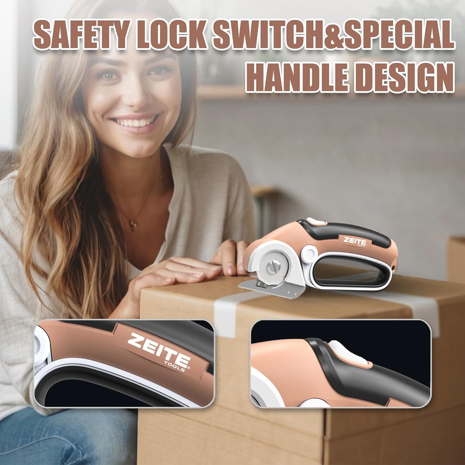 Cordless electric scissors, cardboard cutter