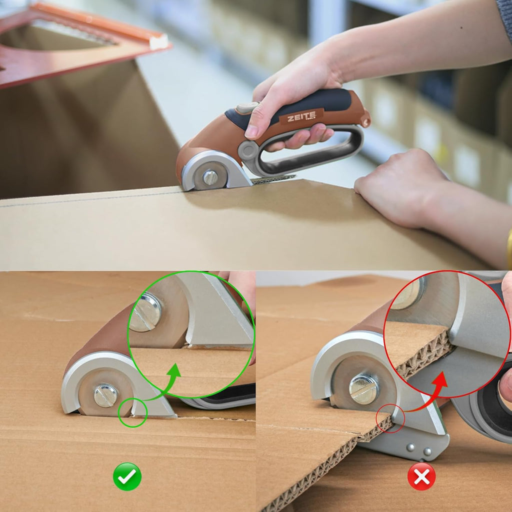 Cordless electric scissors, cardboard cutter
