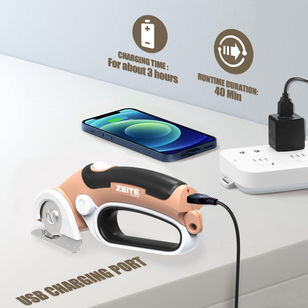 Cordless electric scissors, cardboard cutter