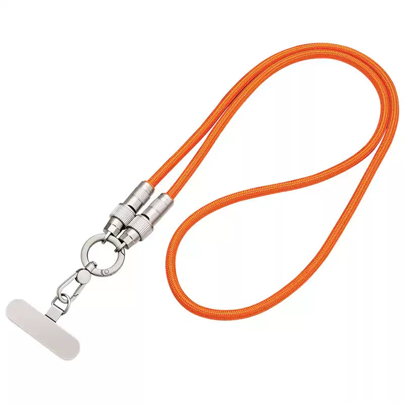 Portable braided lanyard/cable charging cable