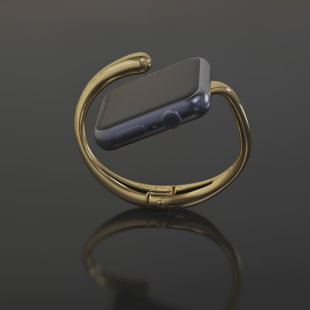 Nero Cuff in 18K Gold Vermeil