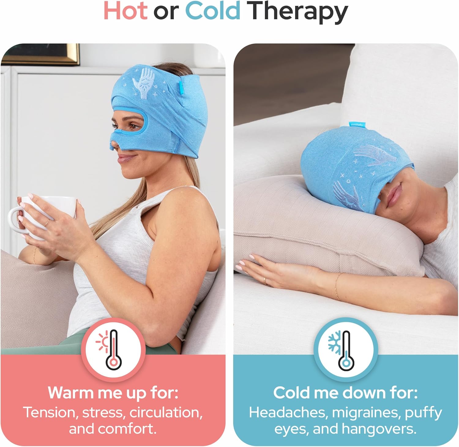 Naturally relieves tension headaches cap