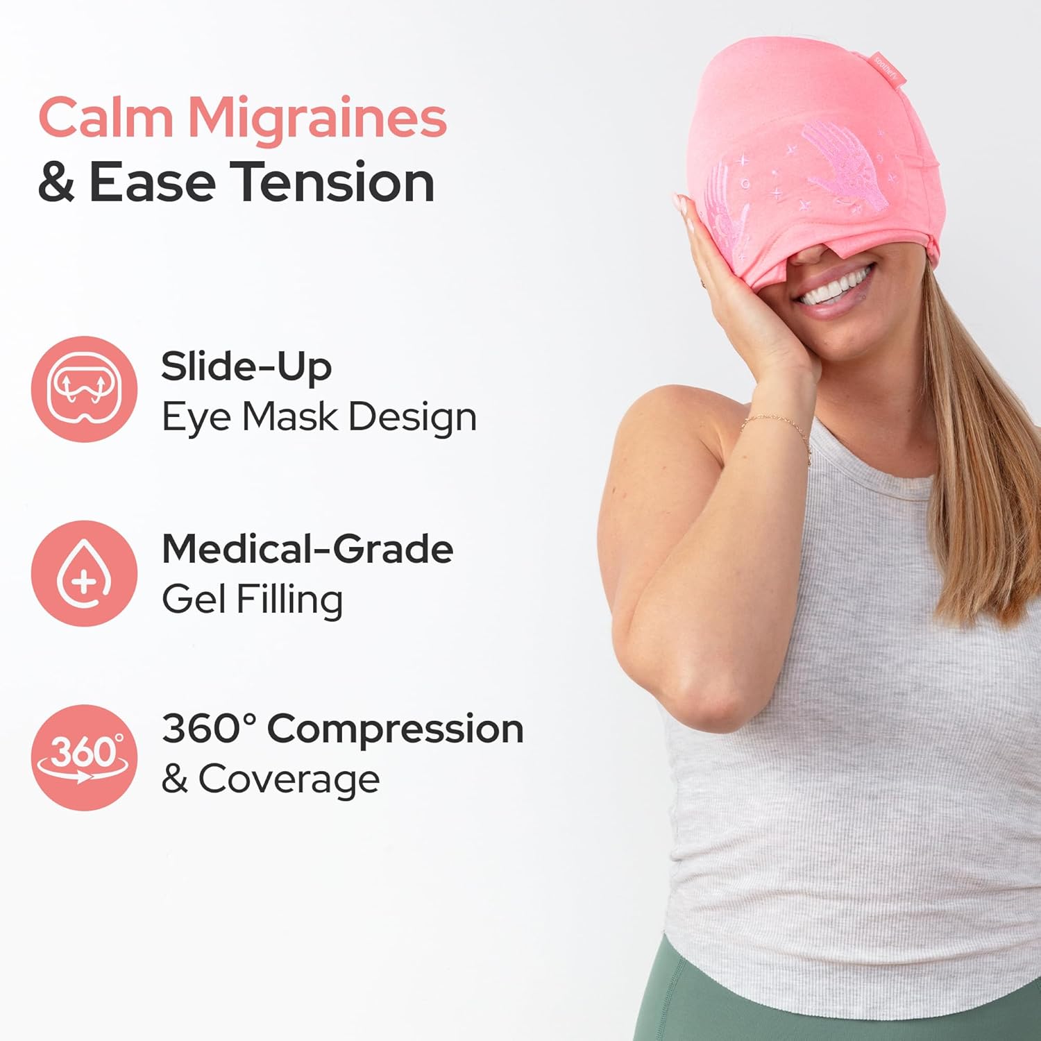 Naturally relieves tension headaches cap