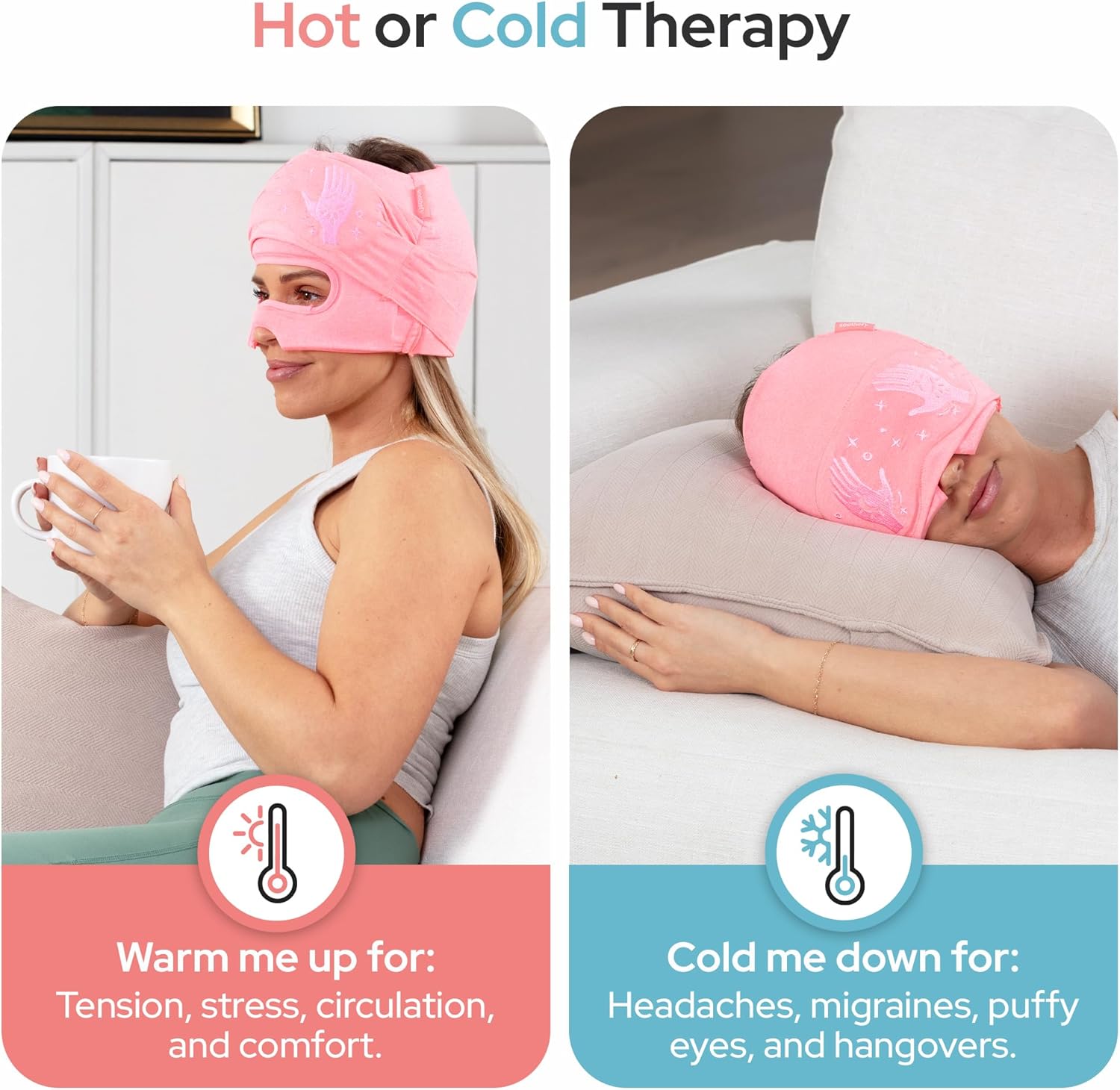 Naturally relieves tension headaches cap