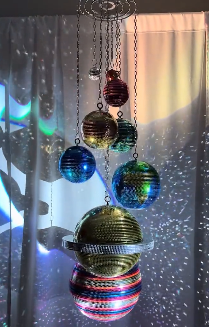 Disco Planetarium Chandelier