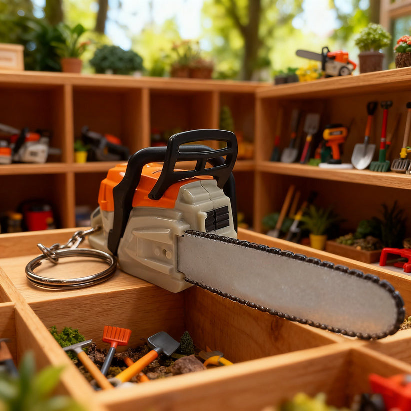 Mini Functional Power ToolKeychain Set