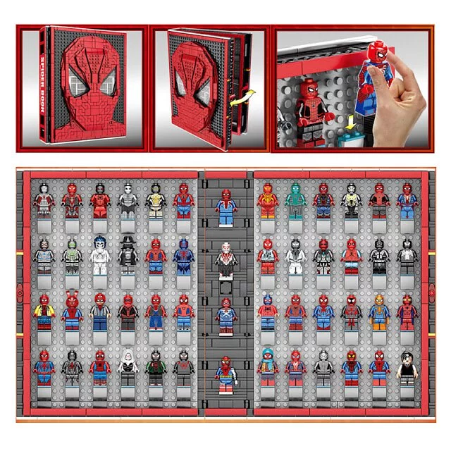52 Spider-Man Mini Figures, Spider-Book, and Marvel's Avengers: Endgame Superhero LEGO Sets