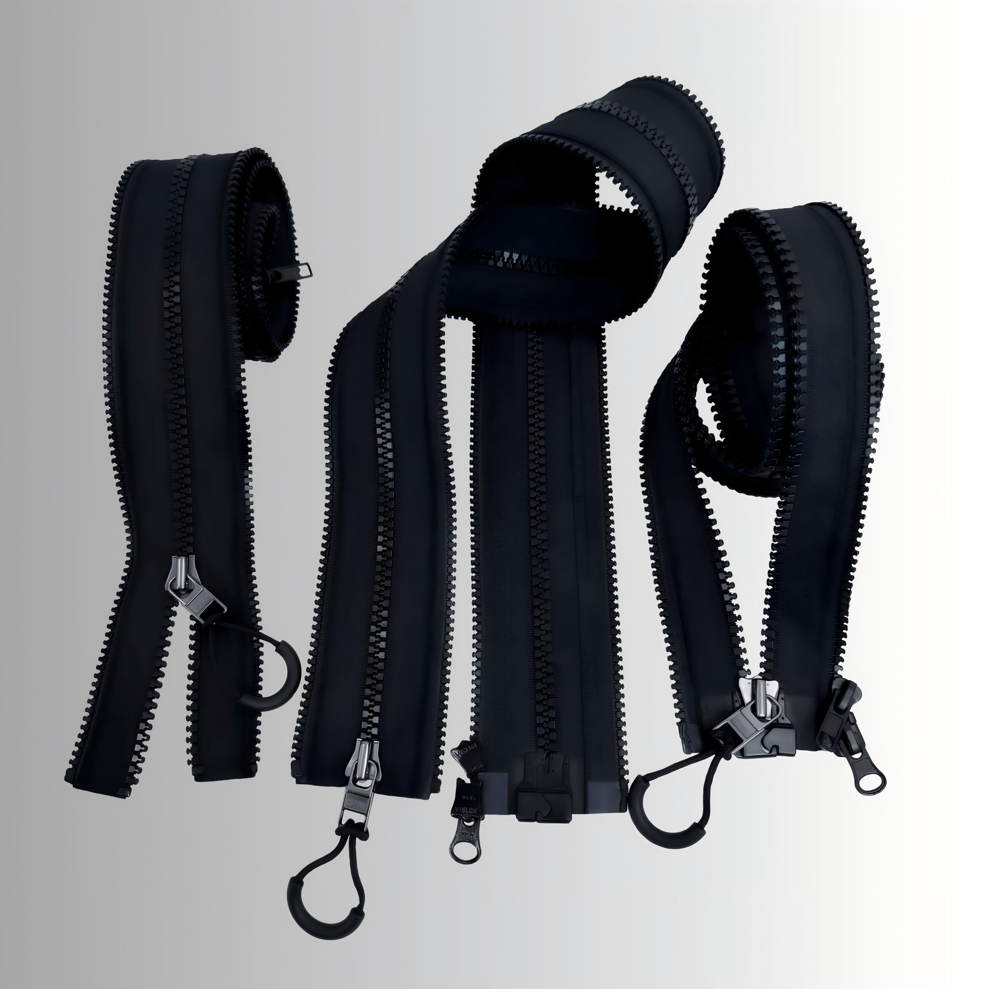 One-handed quick magnetic zipper