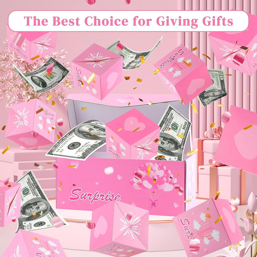 Valentine's Day Pop-up Cash Surprise Gift Box