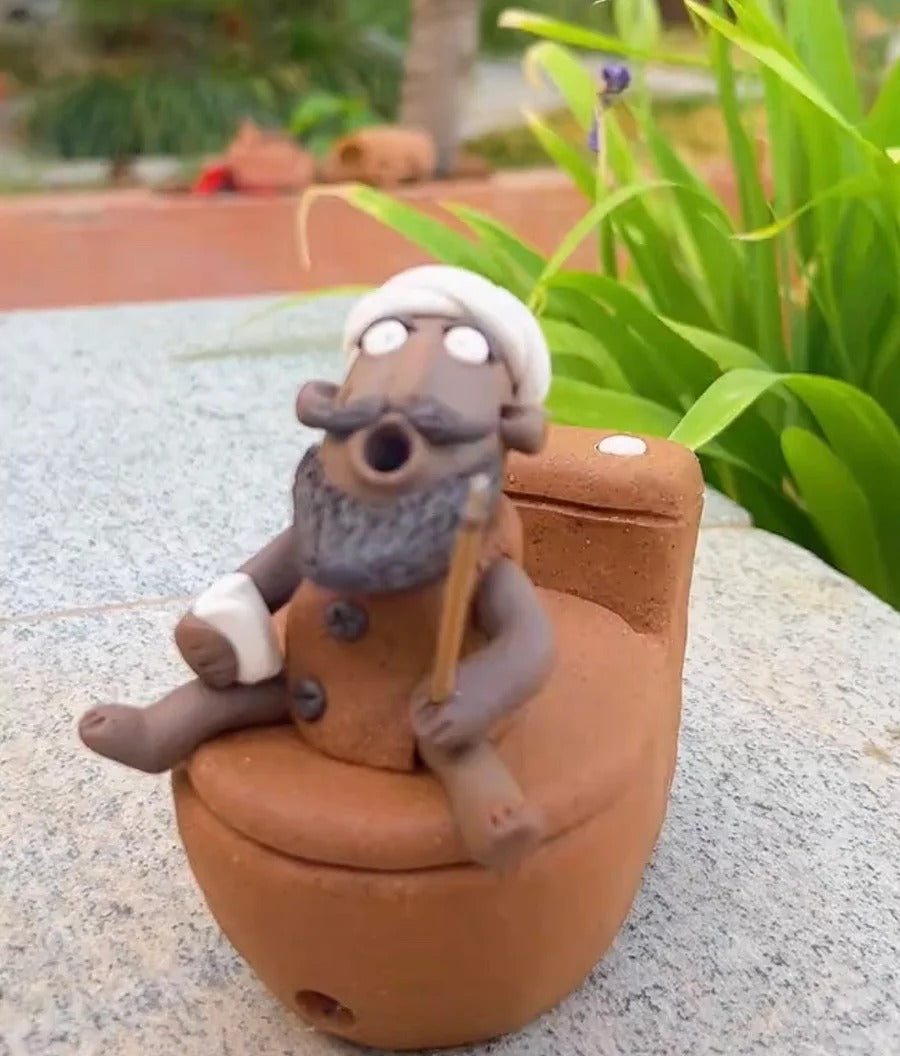 Handmade Bath Guy Ceramic Incense Holder