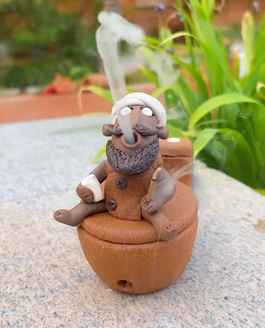 Handmade Bath Guy Ceramic Incense Holder