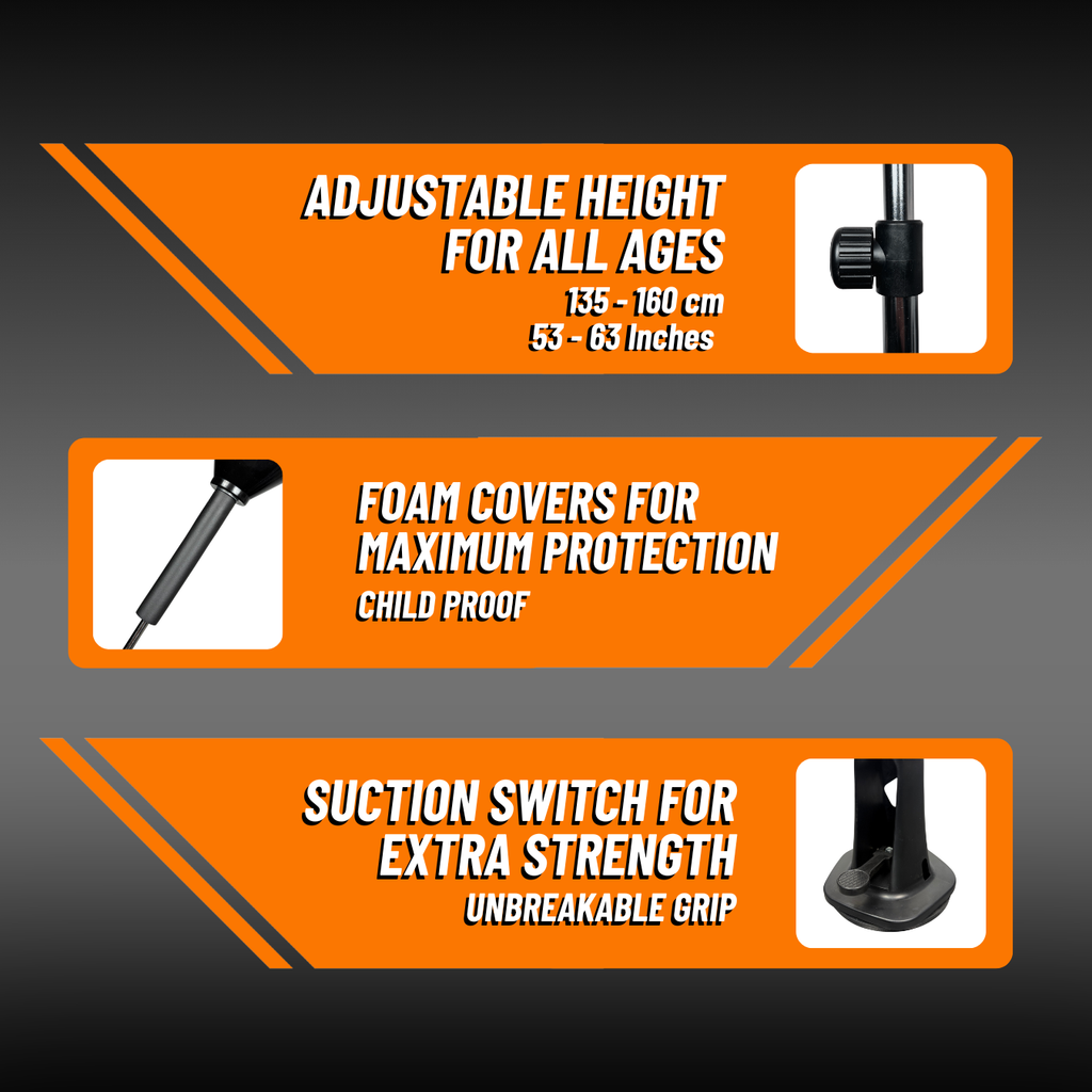 Height-adjustable home boxing trainer