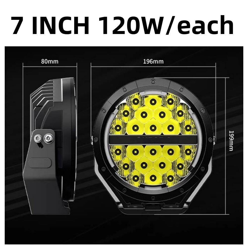 5-9 inch Round Led Driving Offroad Light