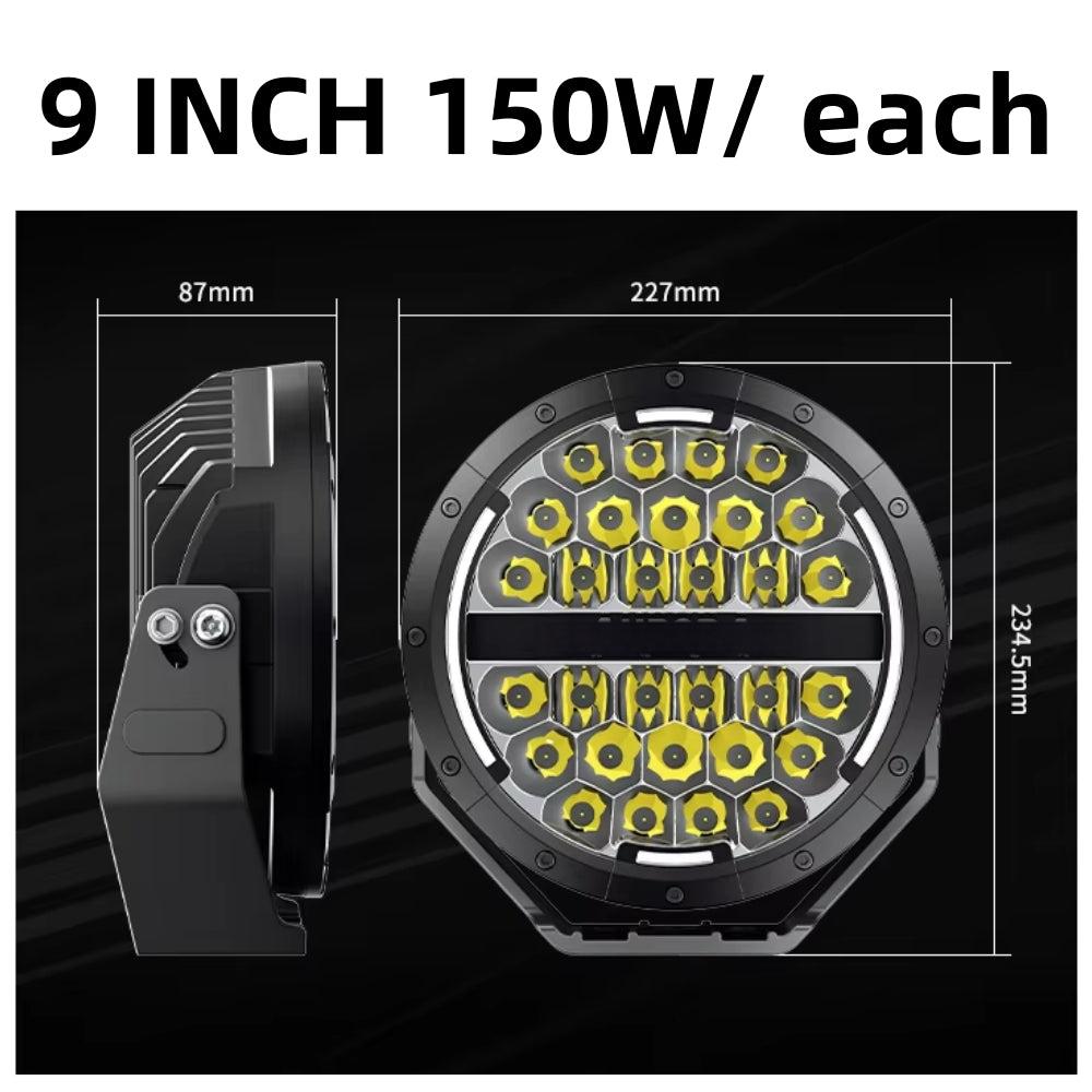 5-9 inch Round Led Driving Offroad Light