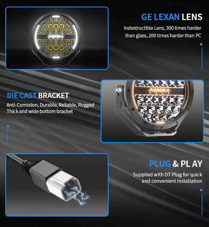 5-9 inch Round Led Driving Offroad Light