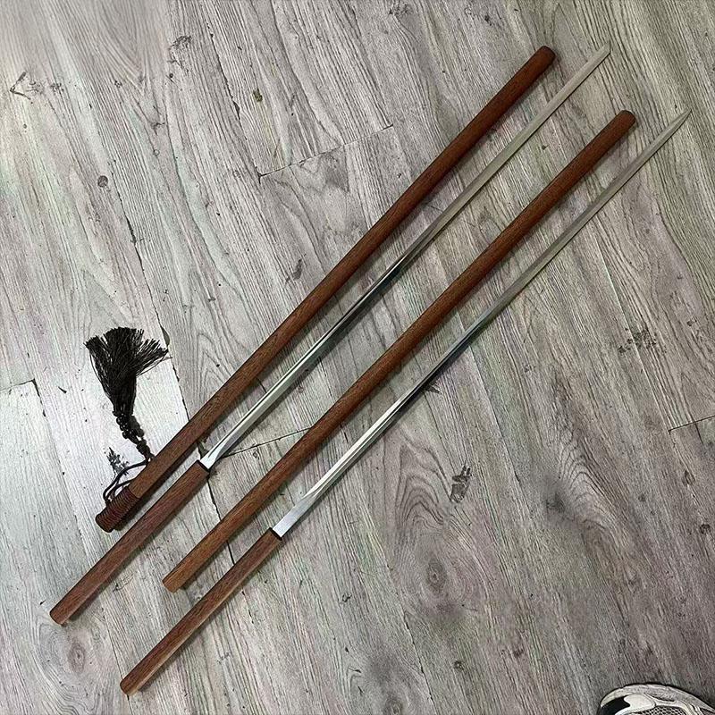 Longquan sword, 1.2 meters long, two-handed sword, bamboo staff