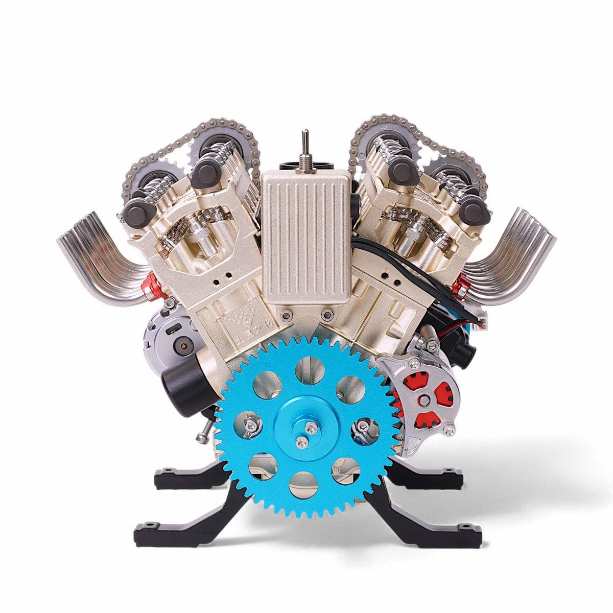 500+Pcs V8 Engine Metal Assembly DIY Model Kit