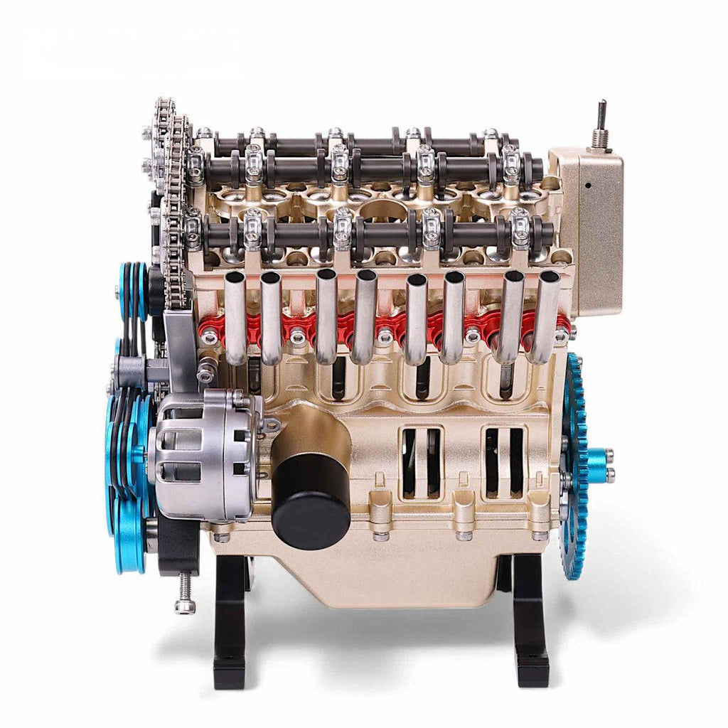 500+Pcs V8 Engine Metal Assembly DIY Model Kit