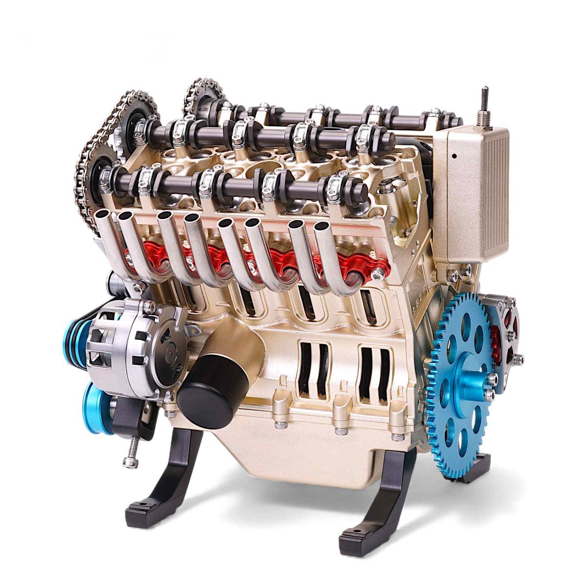 500+Pcs V8 Engine Metal Assembly DIY Model Kit