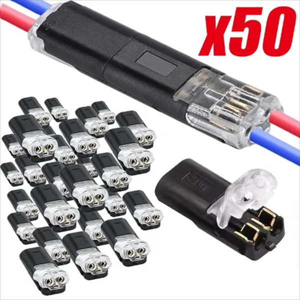 Quick-connect terminal no-soldering and no-stripping wire connector