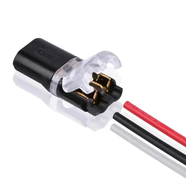 Quick-connect terminal no-soldering and no-stripping wire connector