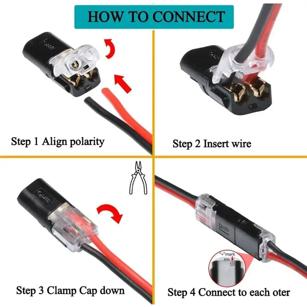 Quick-connect terminal no-soldering and no-stripping wire connector