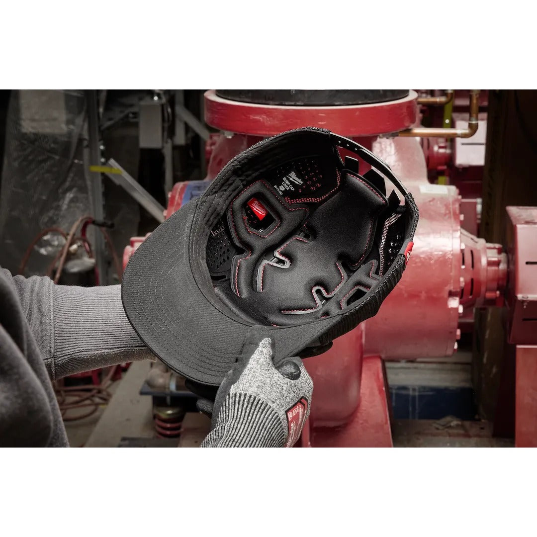 Thickened foam-lined impact protection cap