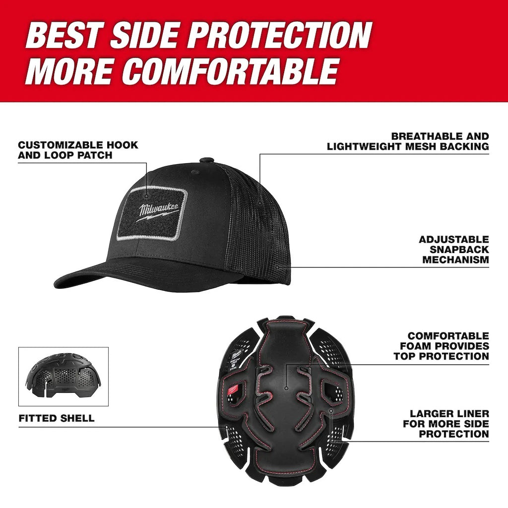 Thickened foam-lined impact protection cap
